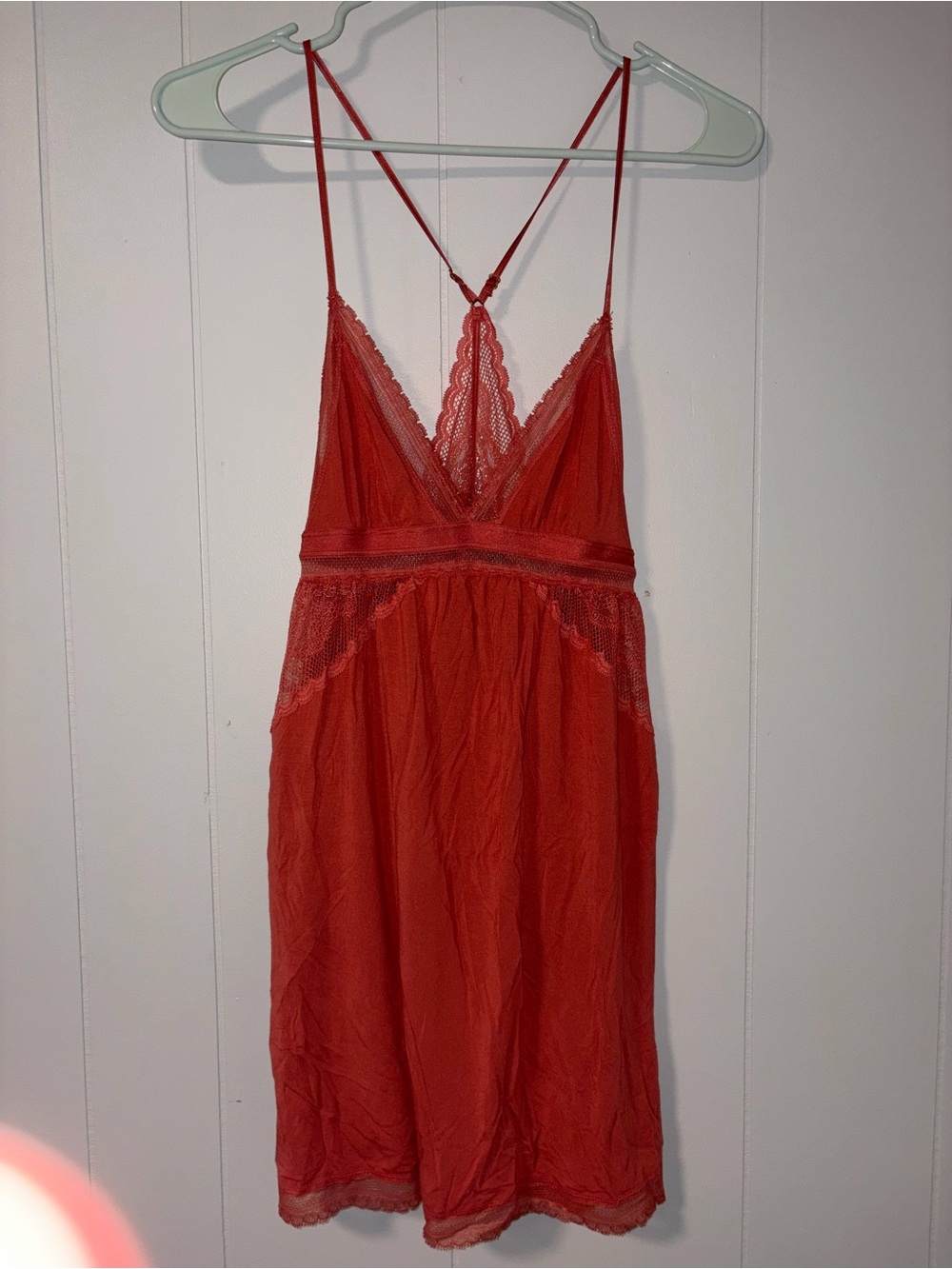 Victoria's Secret Red Lace-Trim sleepwear